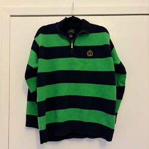 Navy and Green Striped Knit Sweater - Ralph Lauren